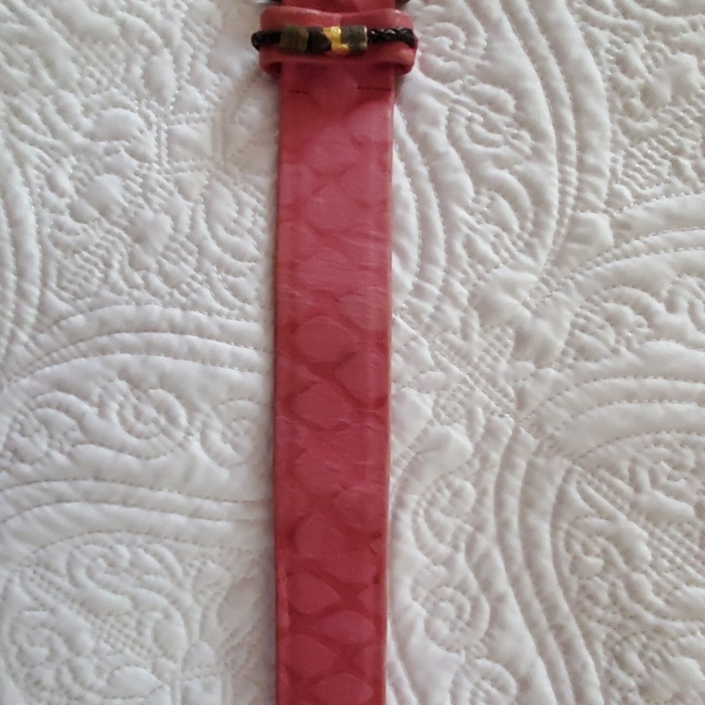 Vintage Womans leather and snakeskin belt - Picture 7 of 8
